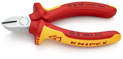 KNIPEX 70 06 125 VDE İzoleli Yan Keski 125 mm