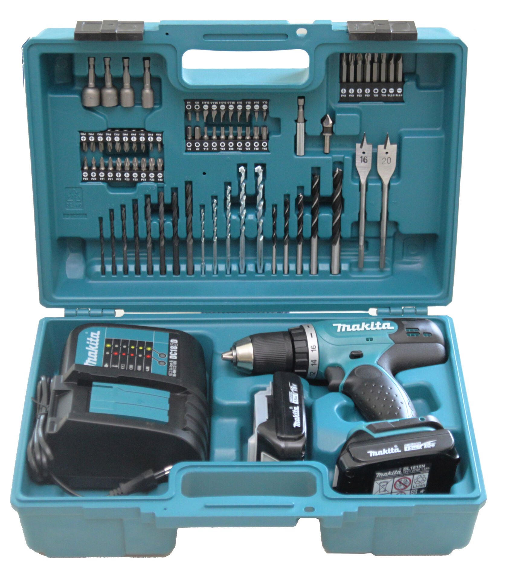 Makita DHP453SYX1 Akülü Darbeli Matkap Vidalama Uç Seti
