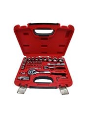 35 Parça 1/4'' + 1/2'' 6 Köşe Lokma Takımı