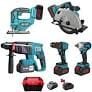 Catpower Cat1395 Kömürsüz Akülü Set (5'li) 20V 4.0Ah Li-Ion