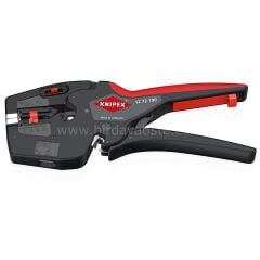 Knipex NexStrip Otomatik Kablo Sıyırma ve Yüksük Sıkma Pensesi 190 mm 12 72 190